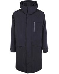Herno - Jassen ,Zwart ,Lange Parka Met Ex Laminar Stijl - Lyst