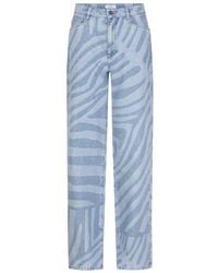 Dante 6 - Nuit Wide Leg Printed Jeans - Lyst