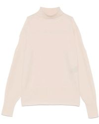 D.exterior - Truien & Vesten ,Wol Roomwit Gebreide Turtleneck Sweater - Lyst
