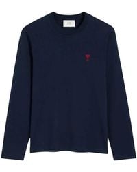 Ami Paris - Ami De Coeur T-Shirt Met Lange Mouwen - Lyst