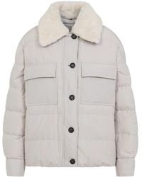 Brunello Cucinelli - Luxuriöse Graue Jacke Aw25 Stilvolles Design - Lyst