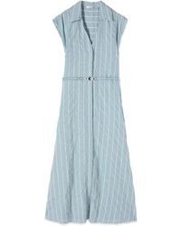 Oltre - Kleedjes ,Blauw ,Shirt Kleedjes - Lyst