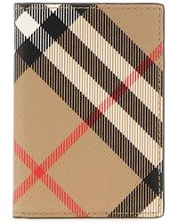 Burberry - Bedrukte E-Canvas Kaarthouder - Lyst