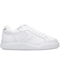 Voile Blanche - Sneakers bianche in pelle con lacci - Lyst