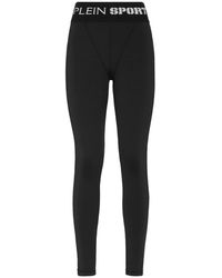 Philipp Plein - Fitness ,Zwart ,Polyester Jogging Push Up Leggings Basic - Lyst