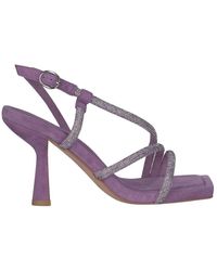 Alma En Pena. - Rhinestone-riemen-high-heel-sandalen - Lyst