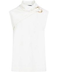 Jil Sander - Sleeveless Tops - Lyst