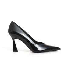 Stuart Weitzman - Schwarzer lackpump mit 85mm absatz - Lyst
