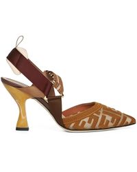 Fendi - Schoenen ,Bruin ,Colibrì Slingbacks - Lyst
