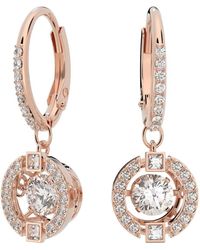 Swarovski - Sparkling Dance Drop Oorbellen - Lyst
