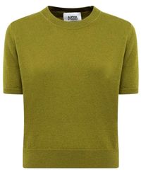 Alpha Studio - Round-Neck Knitwear - Lyst