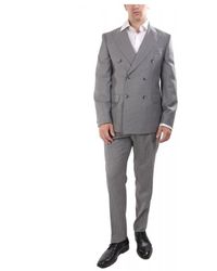 BOSS - Kostuums ,Grijs ,Double Breasted Suit - Lyst