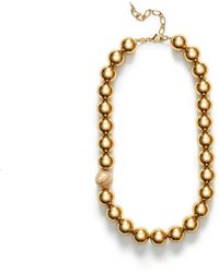 Anni Lu - Statement Gouden Ketting Met Parel Detail - Lyst