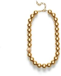 Anni Lu - Statement Gouden Ketting Met Parel Detail - Lyst