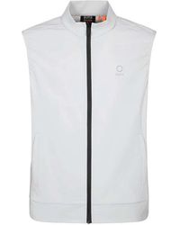 Suns - Jassen ,Wit ,Nylon Terris Teknik Vest - Lyst