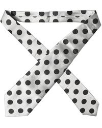 Dolce & Gabbana - Accessoires ,Veelkleurig ,Polka Dot Zijden Verstelbare Stropdas - Lyst