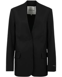 Birgitte Herskind - Jassen ,Zwart ,Leer Clarissa Blazer - Lyst