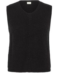 Part Two - Schwarze Strickweste Mit V-Ausschnitt - Lyst