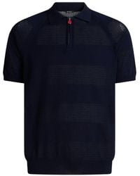 Kiton - Polo Shirt Met Korte Mouwen En Rits - Lyst