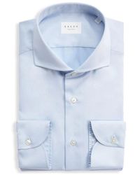 Xacus - Overhemden ,Blauw ,Katoen Reis Shirt, Evolution Fit, Blauw - Lyst