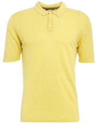 Roberto Collina - Gelbes t-shirt & polo für männer - Lyst