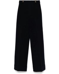 Twinset - Dunkelblaue high-waist hose - Lyst