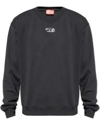 DIESEL - Hoodies & Sweatvesten ,Zwart ,Katoen S-Norm-Iod Sweatshirt - Lyst