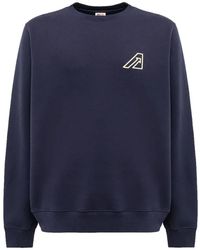 Autry - Hoodies & Sweatvesten ,Blauw ,Katoen Icon Crew Neck Sweatshirt - Lyst