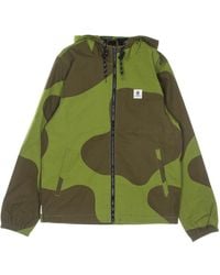 Element - Jassen ,Groen ,Polyester Camo Herenjas Lichtgewicht Winddicht Waterdicht - Lyst