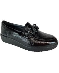 SOLIDUS - Schoenen ,Zwart ,Stijlvolle Mocassins Voor Vrouwen - Lyst
