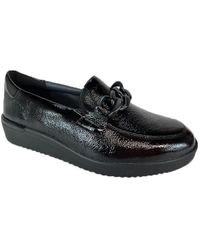 SOLIDUS - Schoenen ,Zwart ,Stijlvolle Mocassins Voor Vrouwen - Lyst