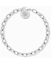 Thomas Sabo - Accessoires ,Grijs ,Armband Met Charms En Carriers - Lyst