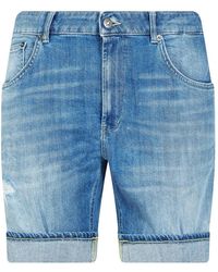Dondup - Korte Broeken ,Blauw ,Denim Derick Bermuda Shorts - Lyst