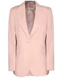 Stella McCartney - Jassen ,Roze ,Katoen Lichtroze Jas - Lyst