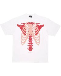 PHOBIA ARCHIVE - Tops ,Wit ,Katoen Skeleton Print Tee - Lyst