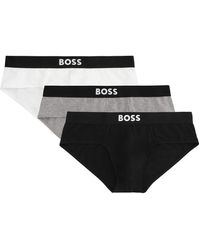 BOSS - One Drie-Pack Stretch-Katoenen Slips - Lyst