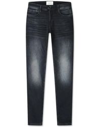 Pure Path - Donkerblauwe Denim Jeans - Lyst