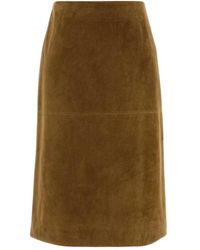 Jil Sander - Leather Skirts - Lyst