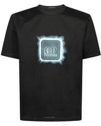 C.P. Company - Tops ,Zwart T-Shirts En Polo's Zwart - Lyst