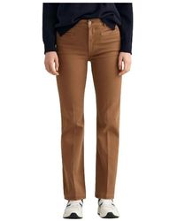 GANT - Straight Fit Jeans - Lyst