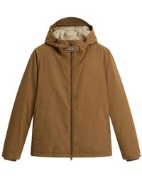 Woolrich - Jassen ,Bruin ,Katoen Mountain Cloth Pacific Jacket - Lyst