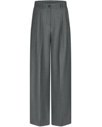 Riani - Plata Broek Met Wijde Pijpen En Dubbele Plooien - Lyst