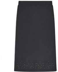 EA7 - Rokken ,Grijs ,Polyester J Skirt - Lyst