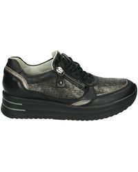 Waldläufer - Schoenen ,Zwart ,Leer Sportieve Lage Schoenen Zwart Dessin - Lyst