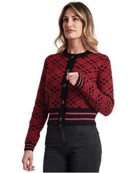 Pinko - Truien & Vesten ,Rood ,Jacquard Cardigan - Lyst
