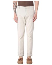 Dondup - Broeken ,Slim-Fit Groene Broek Met Zakken - Lyst