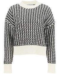 Bottega Veneta - Elegante suéter blanco de lana - Lyst