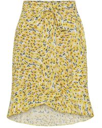 American Dreams - Falda Envoltura Floral Con Volantes, Mujer, Talla - Lyst