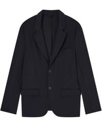Emporio Armani - Nylon Single-Breasted Blazer - Lyst