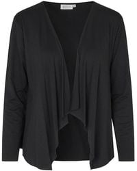Masai - Offener Cardigan Aus Schwarzem Jersey - Lyst